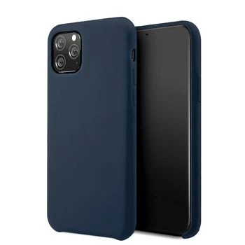iLike Samsung Galaxy A12 / M12 Silicone Lite hoes - marineblauw