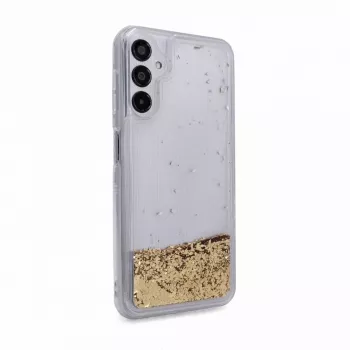iLike Samsung Galaxy A14 5G siliconen hoesje Water Glitter goud