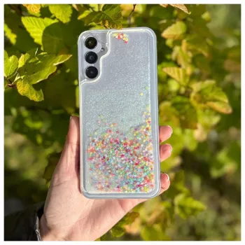 iLike Samsung Galaxy A14 5G siliconenhoesje Water Glitter Rainbow
