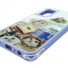 iLike Samsung Galaxy A15 epoxy cartoon cover hoesje paars wit
