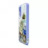iLike Samsung Galaxy A15 epoxy cartoon cover hoesje paars wit