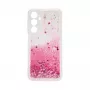 iLike Samsung Galaxy A15 siliconen hoesje Water Glitter roze