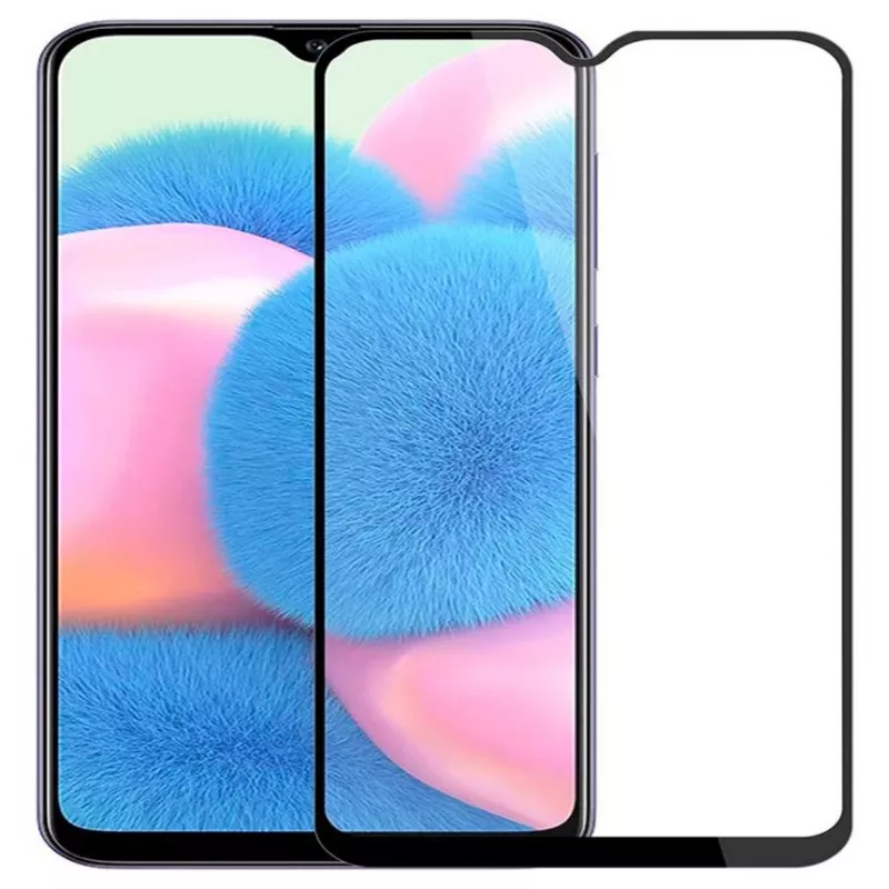iLike Samsung Galaxy A30s 2.5D Black Frame Full Glue gehard glas screenprotector