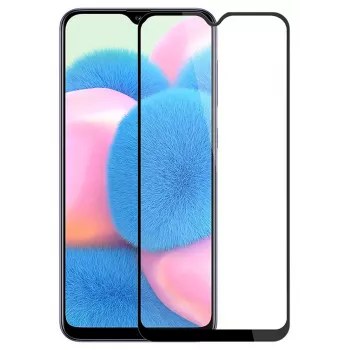 iLike Samsung Galaxy A30s 2.5D Black Frame Full Glue gehard glas screenprotector