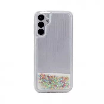 iLike Samsung Galaxy A34 5G siliconenhoesje Water Glitter Rainbow