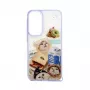 iLike Samsung Galaxy A35 epoxy cartoon cover wit blauw
