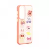 iLike Samsung Galaxy A35 epoxy cartoon cover wit roze