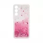 iLike Samsung Galaxy A35 silicone hoesje Water Glitter roze