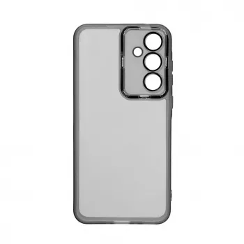 iLike Samsung Galaxy A35 Transparant Hoesje met Camerabescherming Zwart
