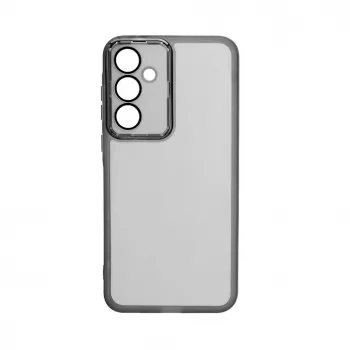 iLike Samsung Galaxy A35 Transparant Hoesje met Camerabescherming Zwart