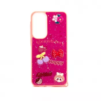 iLike Samsung Galaxy A55 epoxy cartoon cover rosé rood