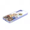 iLike Samsung Galaxy A55 epoxy cartoon cover wit blauw