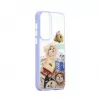 iLike Samsung Galaxy A55 epoxy cartoon cover wit blauw