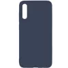iLike Samsung Galaxy A70 matte TPU-hoesje donkerblauw