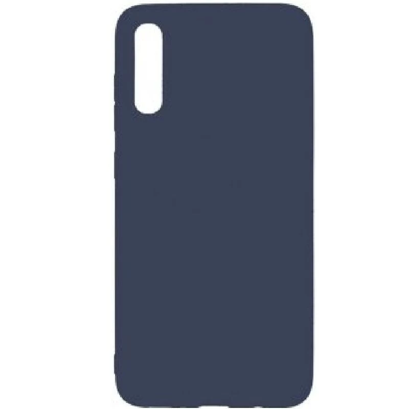 iLike Samsung Galaxy A70 matte TPU-hoesje donkerblauw