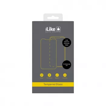 iLike Samsung Galaxy A71 2.5D Silk Print Full Cover Glas Screenprotector