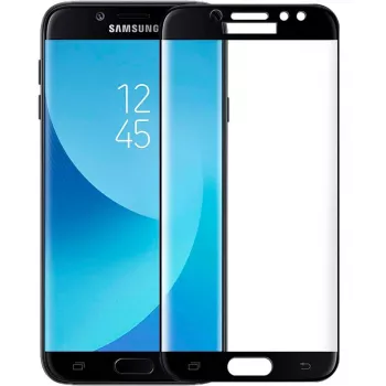 iLike Samsung Galaxy J5 (2017) J530 5D Curved Edge gehard glas screenprotector zwart