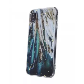 iLike Samsung Gold Glam Hoesje voor Samsung Galaxy A14 4G / A14 5G Feathers