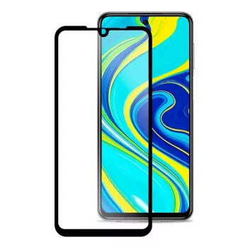 iLike Screenprotector voor Xiaomi Redmi Note 9 Pro / Redmi Note 9S, zwart frame, Full Glue