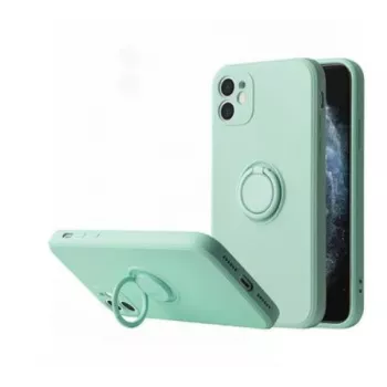 iLike Siliconen Ring Achtercover voor Xiaomi Redmi 9C / Redmi 10A - Mint