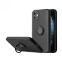 iLike Silicone Ring Case voor Xiaomi Redmi 9C / 10A zwart