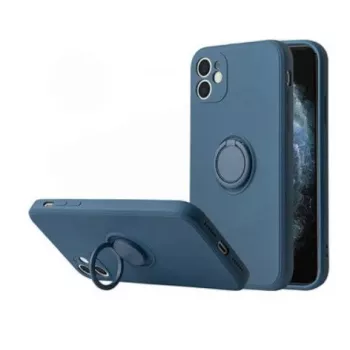 iLike Siliconen Ring Case voor Xiaomi Redmi Note 10 Pro / Pro Max - blauw