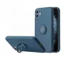 iLike Siliconen Ring Case voor Xiaomi Redmi Note 10 Pro / Pro Max - blauw