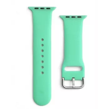 iLike Silicone Strap APS Siliconen Horlogeband voor Apple Watch 8/7/6/5/4/3/2/SE (41/40/38mm) Armband Mint