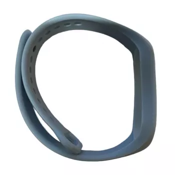 iLike Siliconen Bandje voor Xiaomi Mi Band 5 / 6 / 7 (18x250mm) Lichtblauw