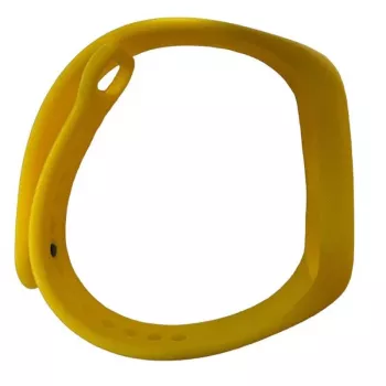 iLike siliconen armband voor Xiaomi Mi Band 5 / 6 / 7 (18x250mm) geel