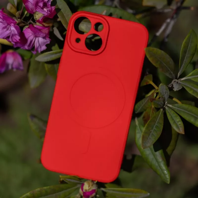 iLike Simple Color Mag-hoesje voor Samsung Galaxy A57 5G rood