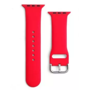 iLike Strap APS siliconen bandje voor Apple Watch 8/7/6/5/4/3/2/SE (41/40/38 mm) rood