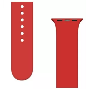 iLike Strap APS silicone armband voor Apple Watch Ultra / Series 8/7/6/5/4/3/2 / SE (45/44/42mm) - rood
