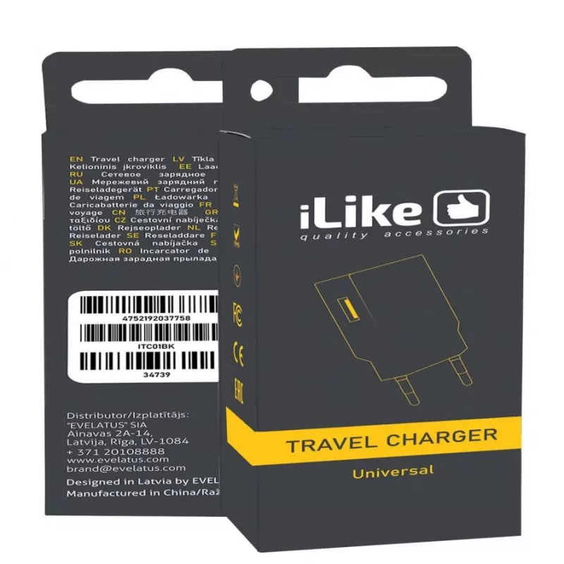iLike Reisoplader ITC01 Zwart