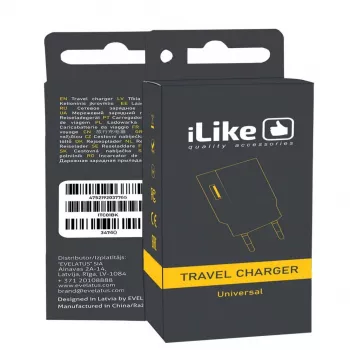 iLike reisoplader ITC01 wit - 5W USB-A wandoplader met EU-stekker