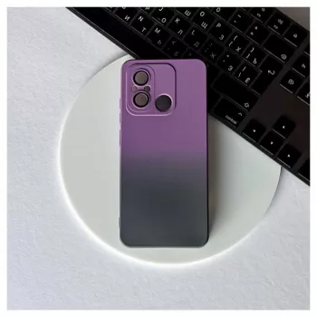 iLike ultra trendy hoesje voor Xiaomi Redmi 12C / Redmi 11A - blauw-paars verloop