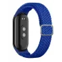iLike Universele Mi Band 8 armband gevlochten stoffen band blauw
