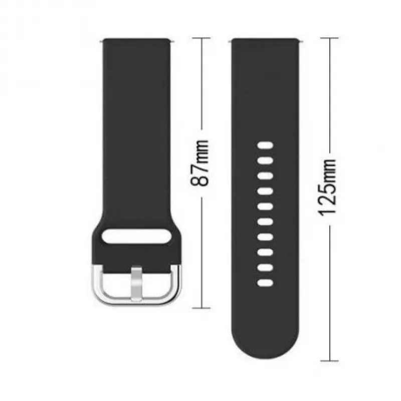 iLike Universal Strap TYS smartwatchband 20mm zwart
