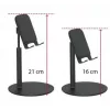 iLike Universele telescopische desktop houder telefoon tablet houder (K3S) zwart