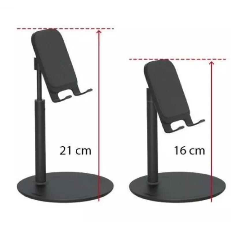 iLike Universele telescopische desktop houder telefoon tablet houder (K3S) zwart