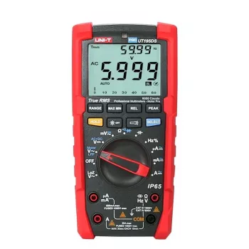 ILIKE UT195DS True RMS digitale multimeter met IP65-bescherming, CAT III 1000V/CAT IV 600V, 60000 counts, LoZ, LPF, data hold, achtergrondverlichting