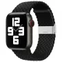iLike Watch 38/40/41mm gevlochten stoffen band zwart