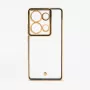 iLike Xiaomi Poco M6 Pro TPU+PC hybride beschermhoes met camerabescherming transparant zwart