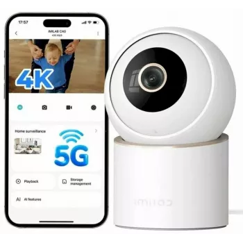 IMILAB C40 beveiligingscamera, 2.5K QHD, 360° draaibaar, nachtzicht, wit