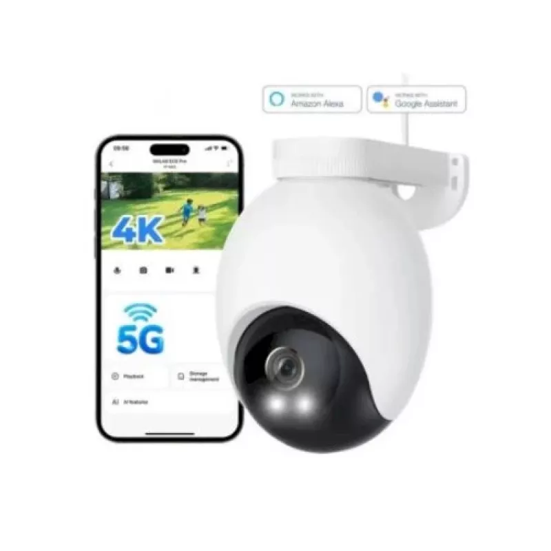 IMILAB EC6 Pro buiten camera met schijnwerper wit