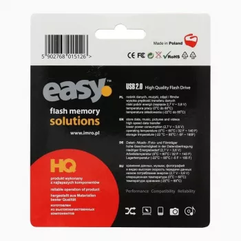 Imro IMRO pendrive EASY (ECO) 16GB USB 2.0 flashdrive - zwart