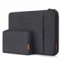 Inateck 16 Laptoptas met accessoirezakje LB01006/S1, zwart-grijs