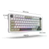 INCA gaming-toetsenbord RGB GraySwitch USB-C/BT 2,00 m wit (IKG-455)