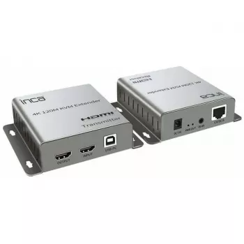 INCA KVM Extender HDTV-in/uit/Cat5e/6/USB-A 4K 60Hz grijs