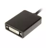 InLine DisplayPort-adapterkabel, DisplayPort male naar DVI-D 24+5 female, zwart, 0,2m